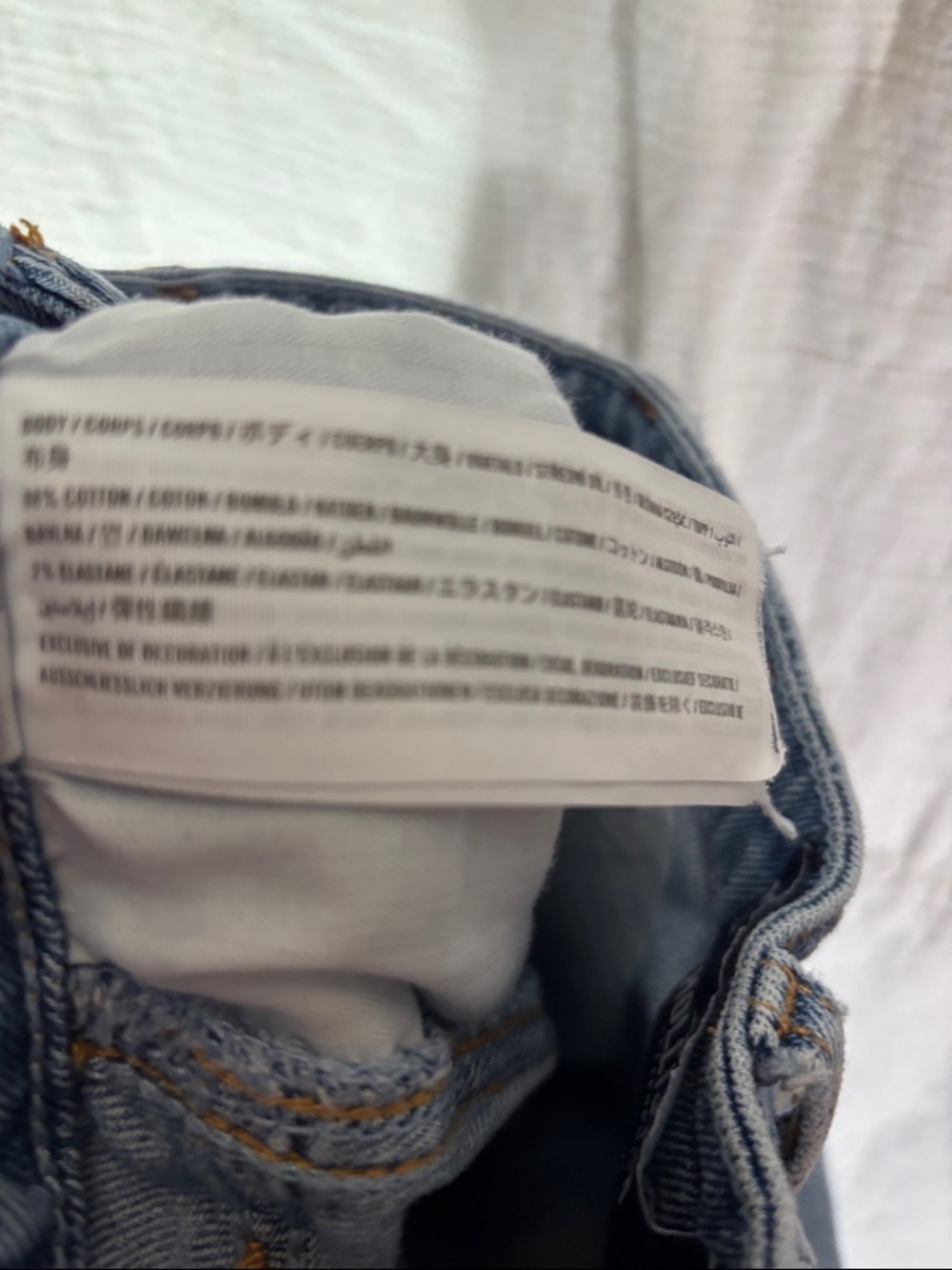 Hollister High-Rise Slim Straight Jeans in Light Wash Blue - Picture 5 of 6